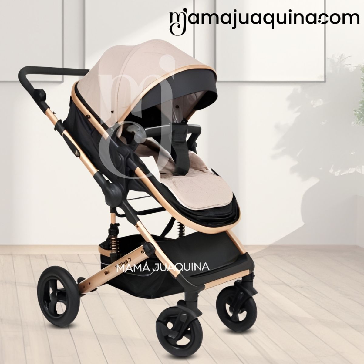 BABY - Coche Travel System Moisés «ROMA II» Edición Limitada Beige