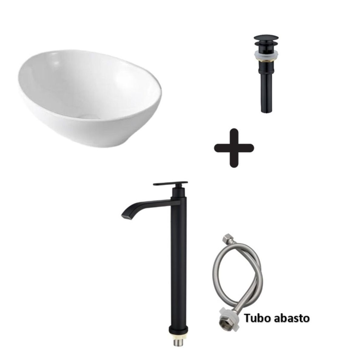GENERICO - COMBO DE LAVATORIO MAS GRIFERIA Y  DESAGUE