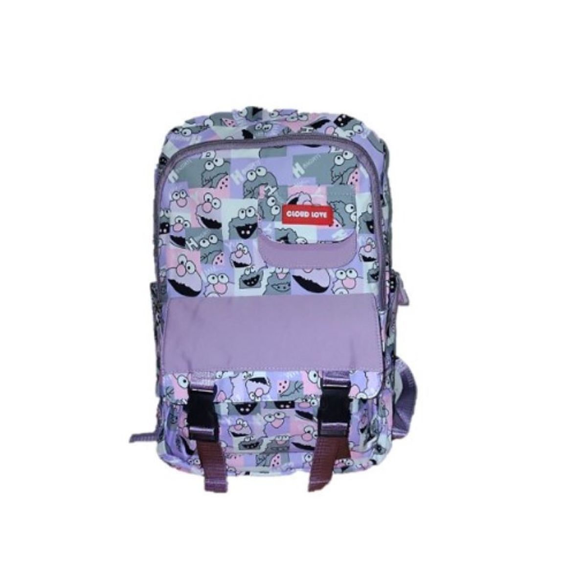 GENERICO - MOCHILA ELMO TAMAÑO OFICIO  LILA