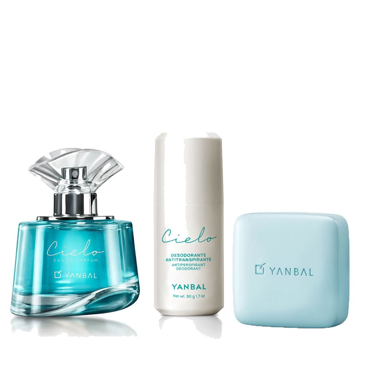 YANBAL - Cielo Perfume de Mujer con Deo Roll on y Jabon en Barra