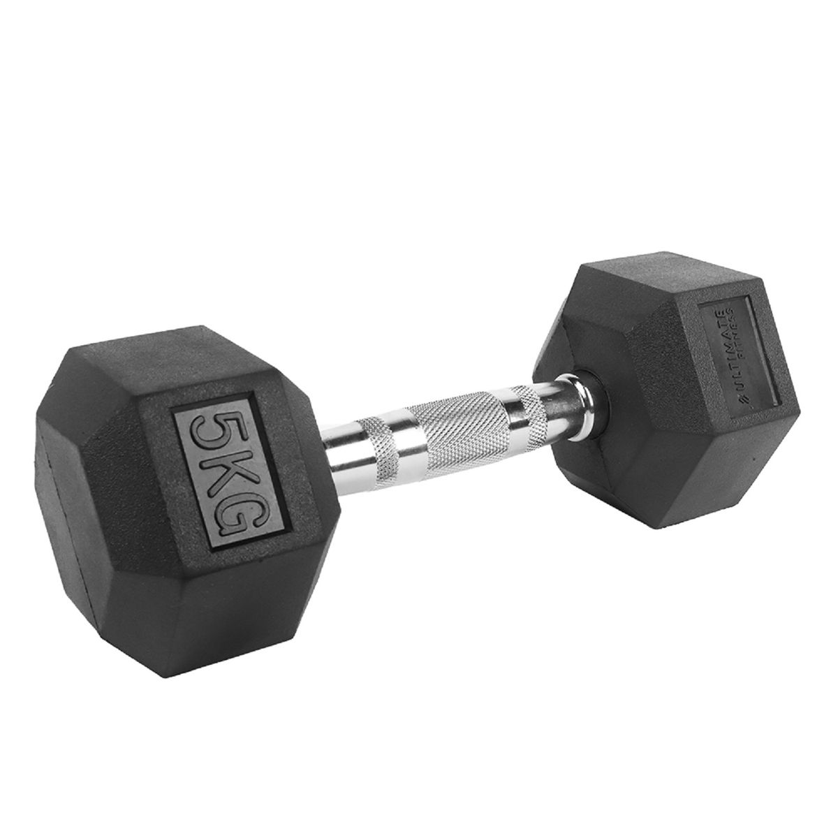 ULTIMATE FITNESS - Mancuerna Hexagonal 5 kg