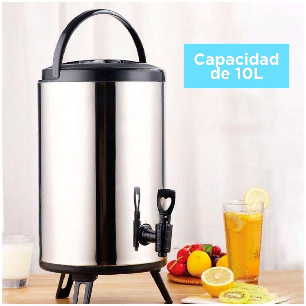 MINARI - Termo Dispensador Agua Caliente y Fría Acero Inoxidable 10Litros T10