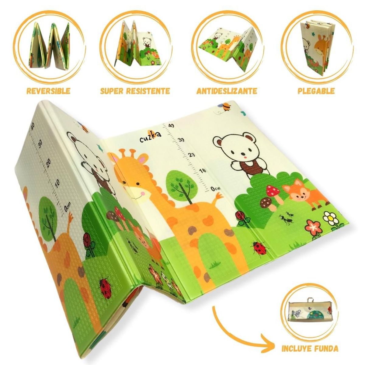 GENERICO - Alfombra Infantil Jirafa »EDUCA» GREEN