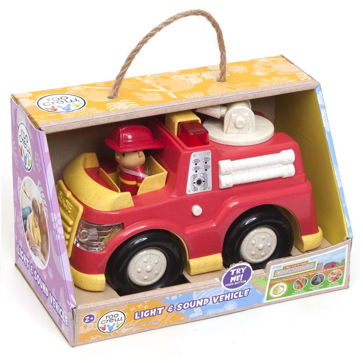 ROO CREW - Vehiculos Roo Crew Mini Camion de Bomberos Luces y Sonidos