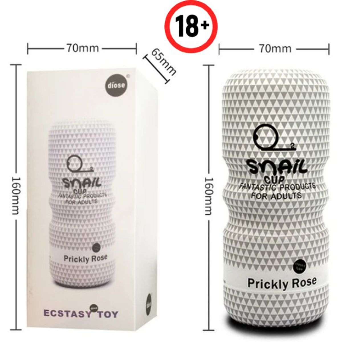 GENERICO - Masturbador Masculino -  Snail Prickly Rose