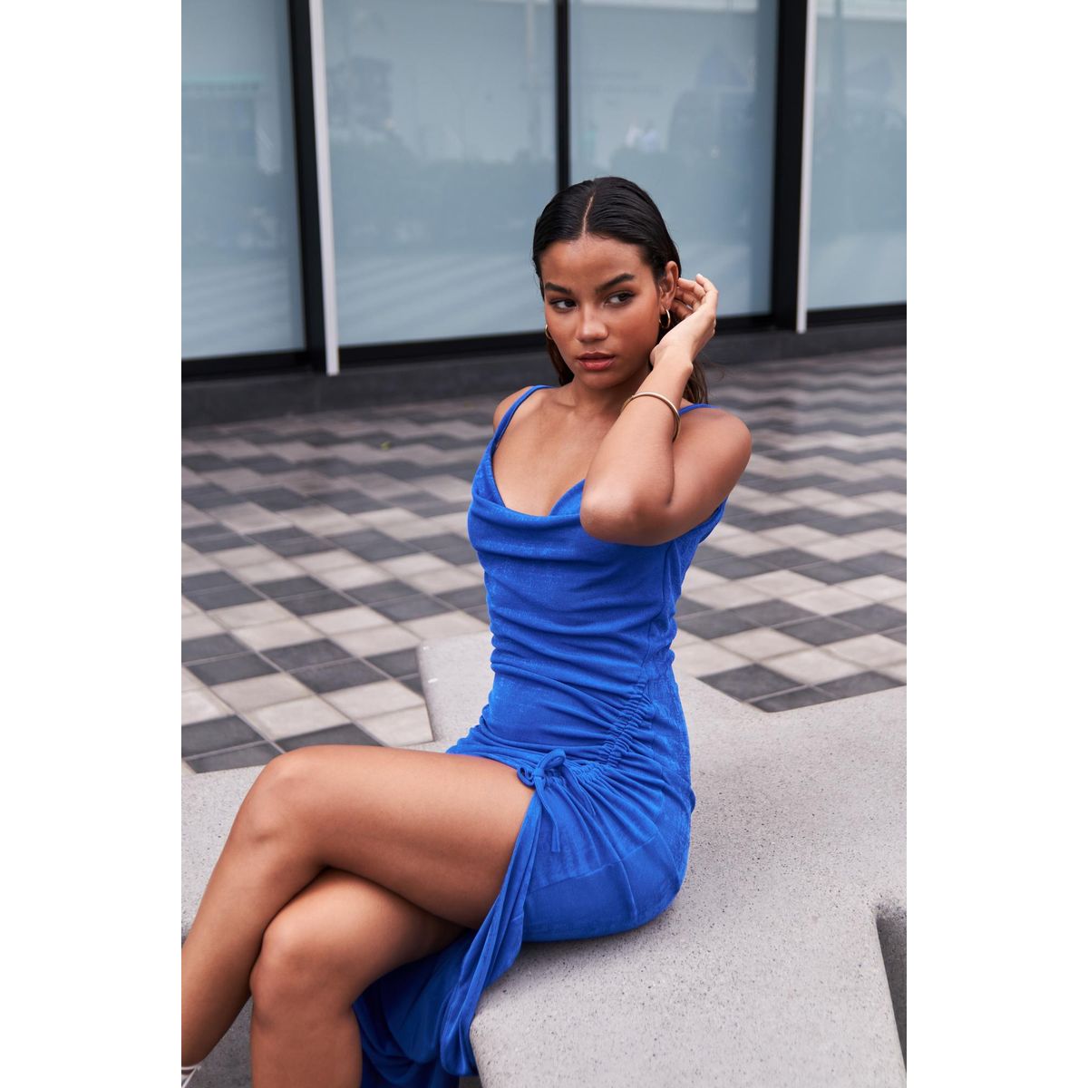 ALLEZ COLLECTION - Vestido  Largo Raysa, con abertura, de fiesta