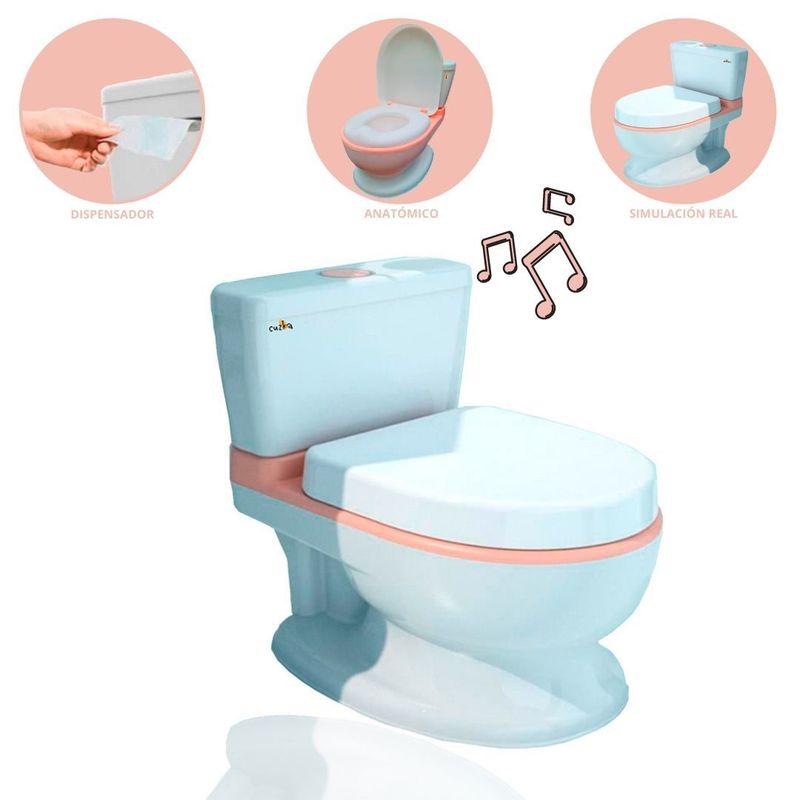 DOUX BEBE - Bacinica asiento 2 en 1 "INODORO" Pink