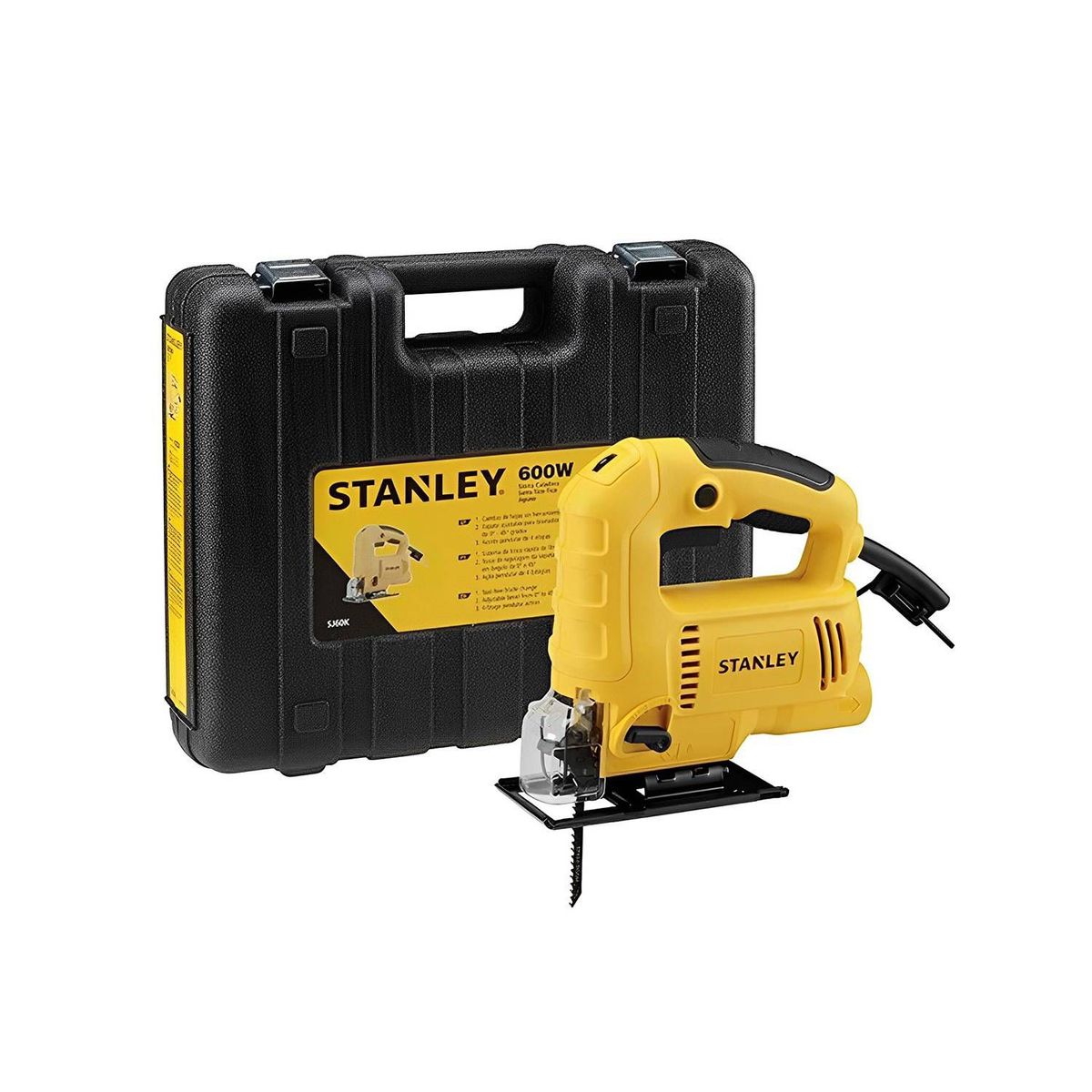 STANLEY - SIERRA CALADORA 600W MALETA PLASTICA STANLEY SJ60K-B2