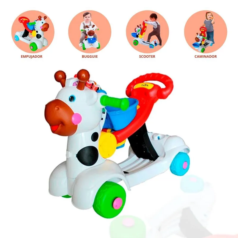 CUZKA - Correpasillo Caminador 3 en 1 »ZEBRA»