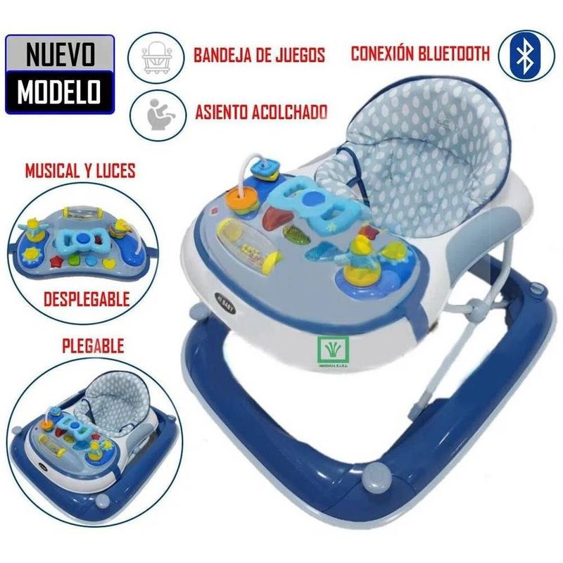 GENERICO - Andador musical plegable PIANO Azul