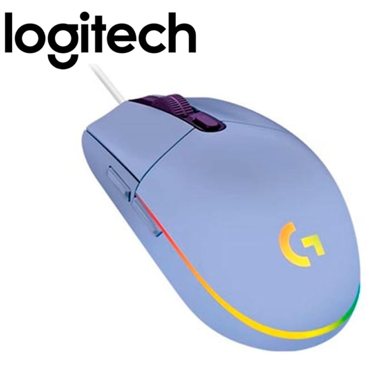 LOGITECH - MOUSE LOGITECH G203 LIGHTSYNC RGB LILA