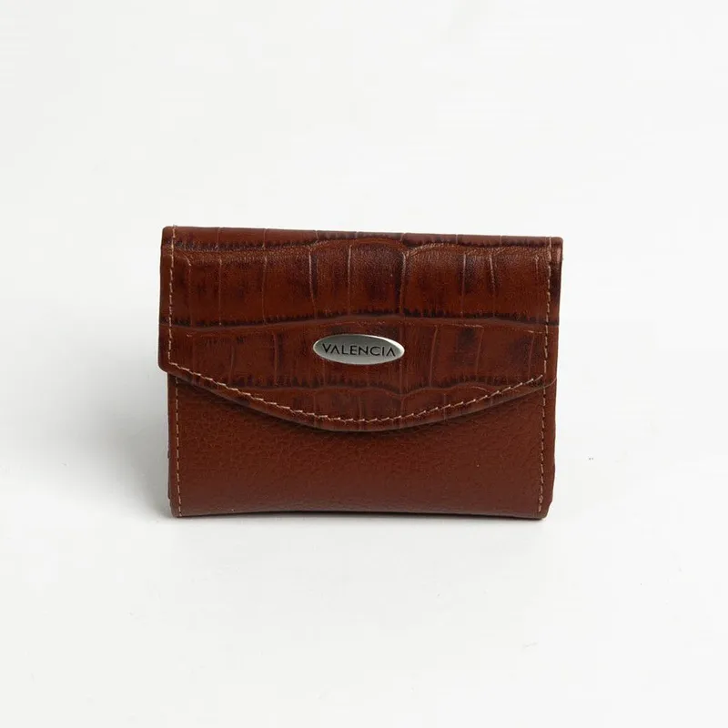 VALENCIA LEATHER - BILLETERA MONEDERO VALENCIA PARA DAMA DE CUERO