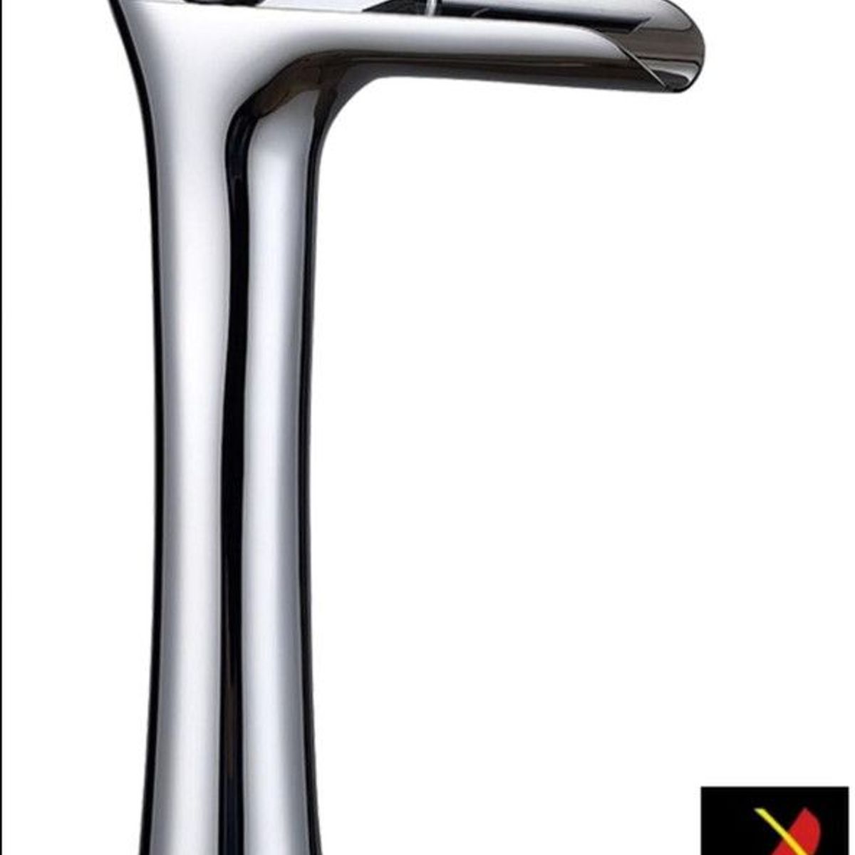 GENERICO - MEZCLADORA DE LAVATORIO CASCADA ALTO CROMADO