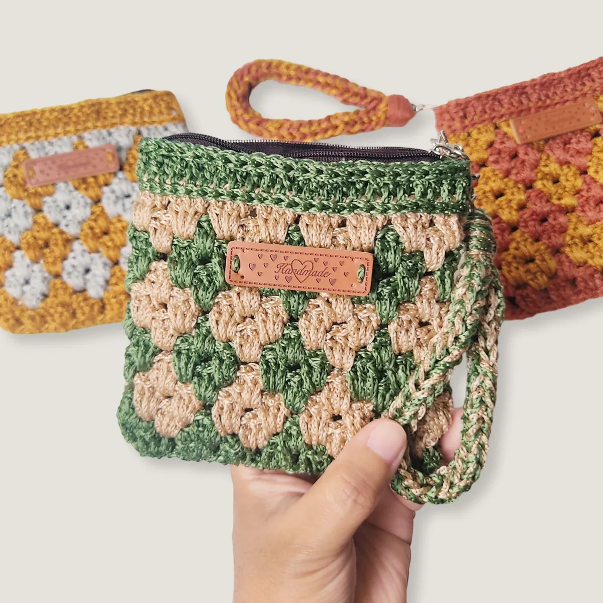 GENERICO - Neceser de moda Tejido a Mano a crochet