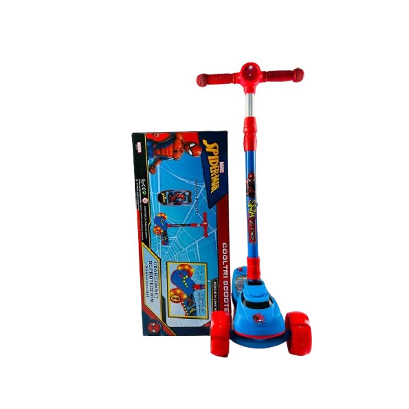GENERICO - SCOOTER HIDRAULICO SPIDER-MAN CON BLUETOOTH