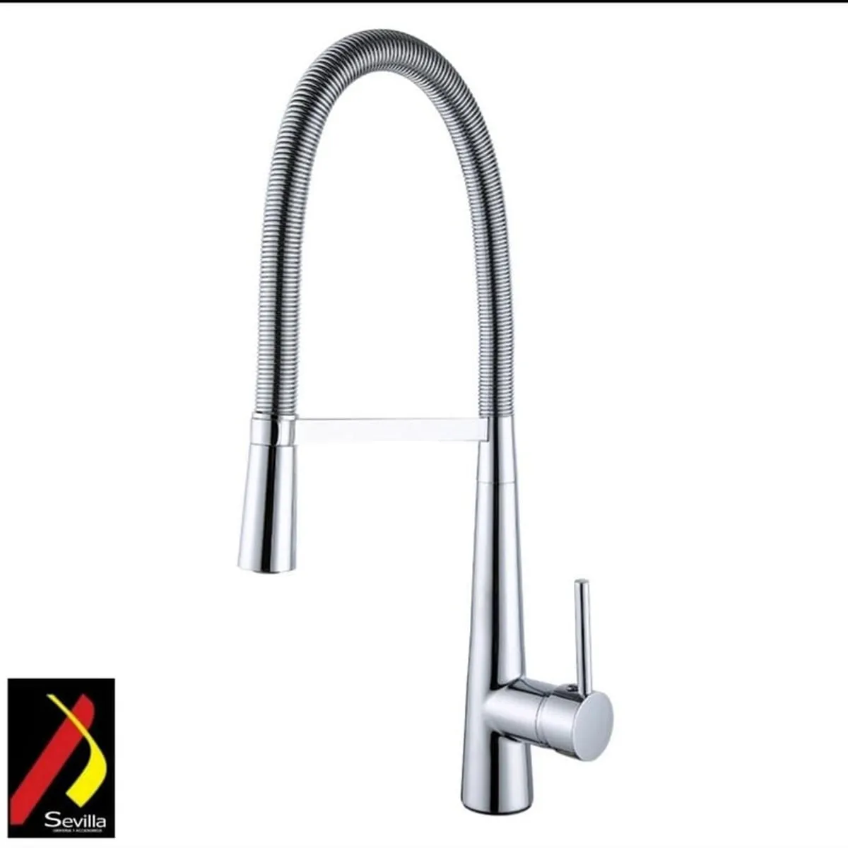 GENERICO - MONOCOMANDO MUEBLE PICO RESORTE CROMADO F1003