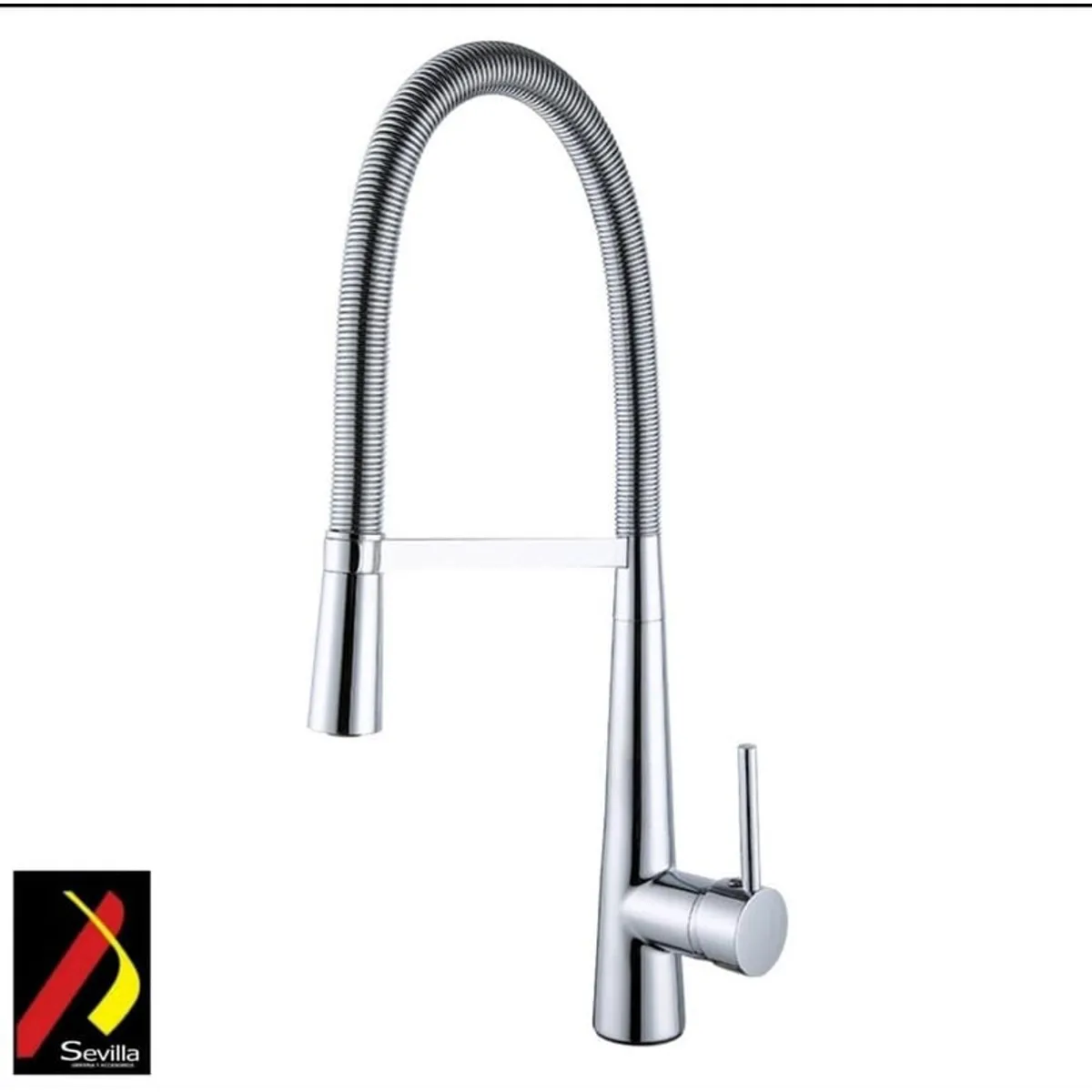 GENERICO - MONOCOMANDO MUEBLE PICO RESORTE CROMADO F1003