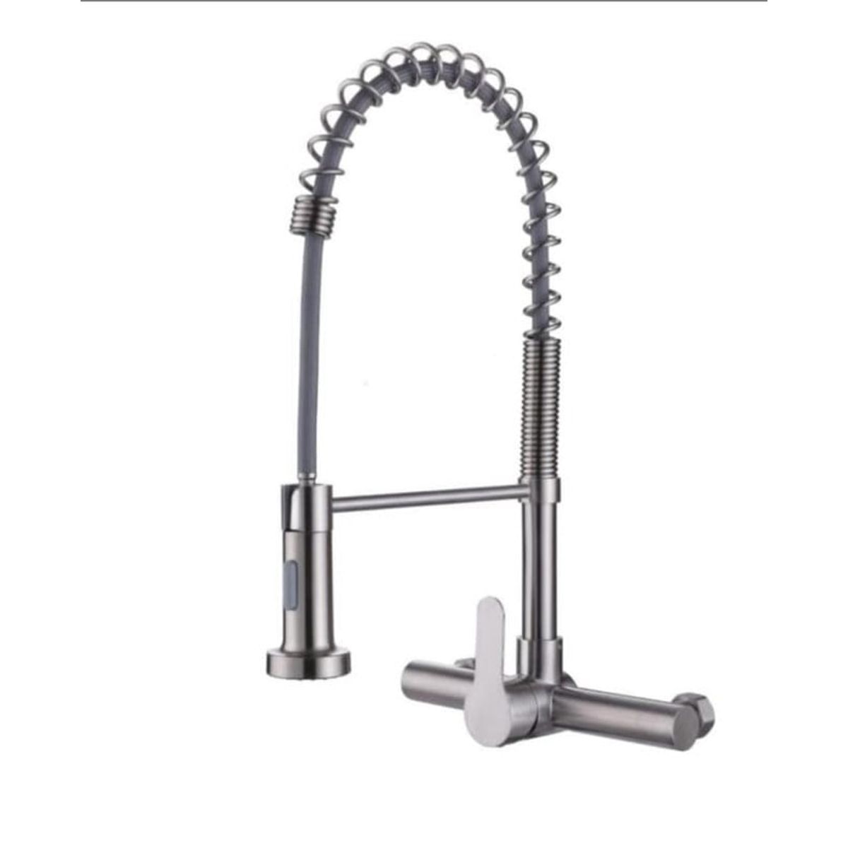 GENERICO - MEZCLADORA DE COCINA RESORTE PARED SATINADO MC304-277