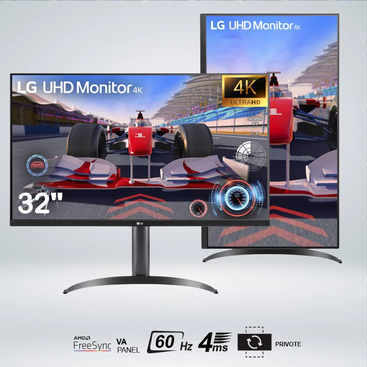 LG - MONITOR LG 32UR550 ULTRA HD 32 " 4K 60hz 4ms AMD ALTAVOZ MAXXAUDIO