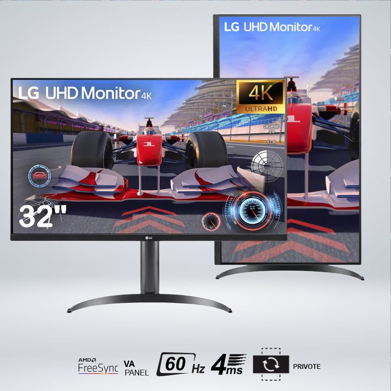 LG - MONITOR LG 32UR550 ULTRA HD 32 " 4K 60hz 4ms AMD ALTAVOZ MAXXAUDIO