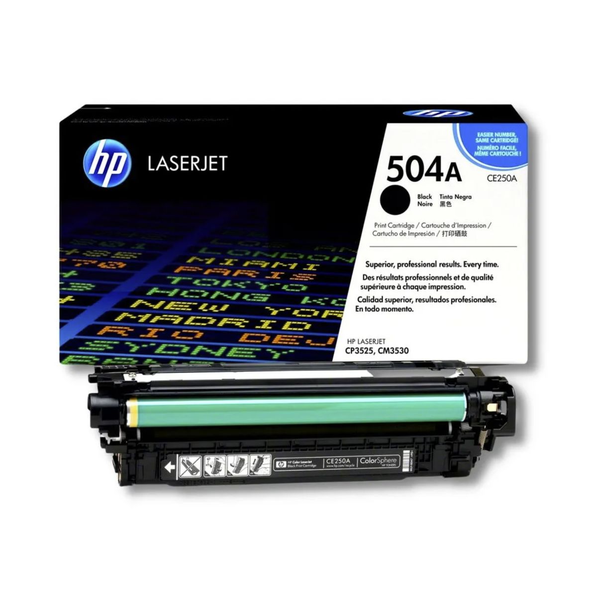 HP - TONER HP 504A CP3525 NEGRO5000PG - P/N: CE250A