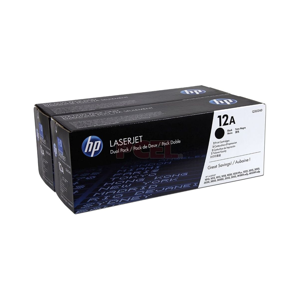 HP - TONER HP 12A DUAL PACK NEGRO - P/N: Q2612AD