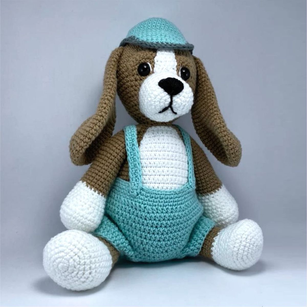 GENERICO - Perro beagle amigurumi 28cm peluche adorno
