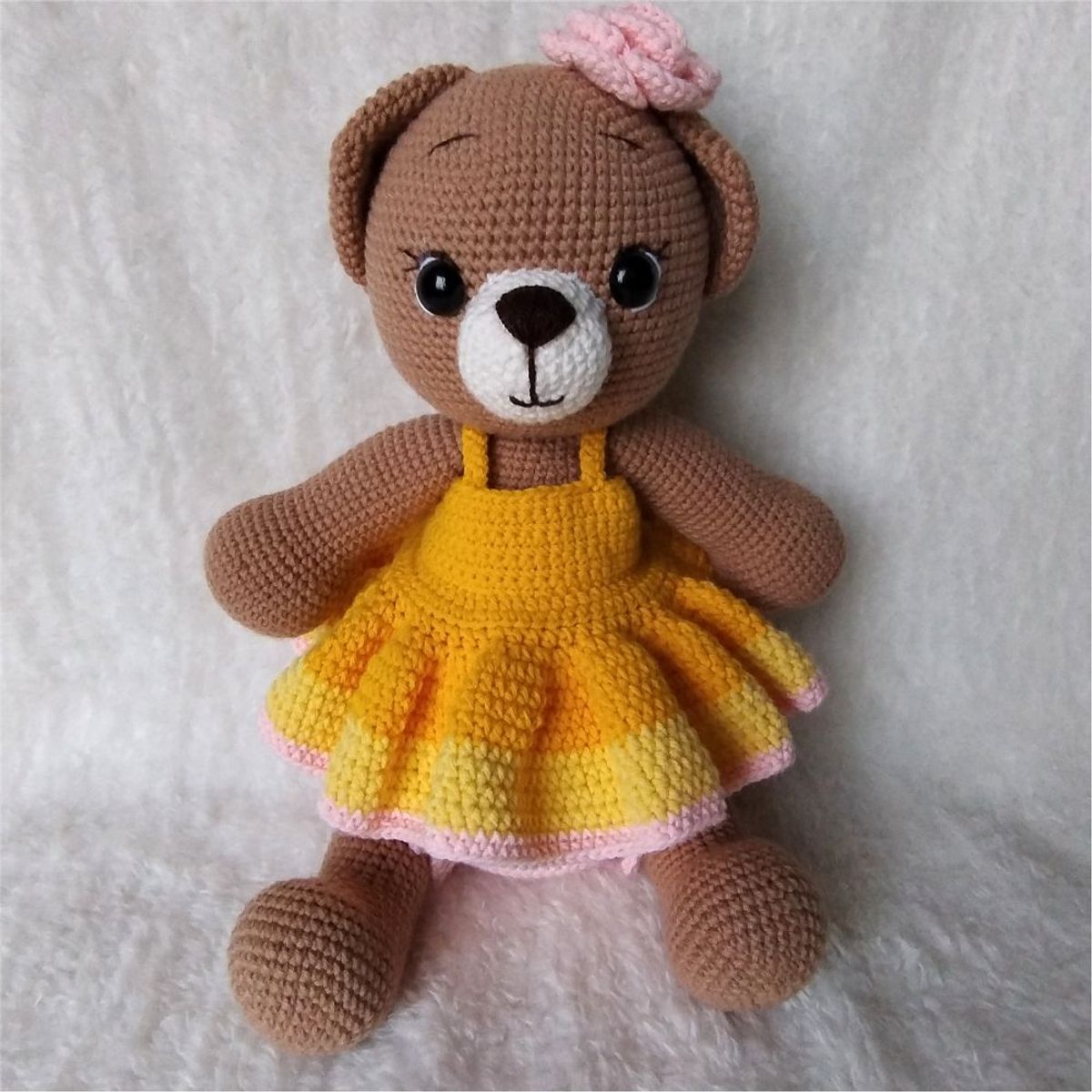 GENERICO - Osita amigurumi 32cm - oso peluche adorno