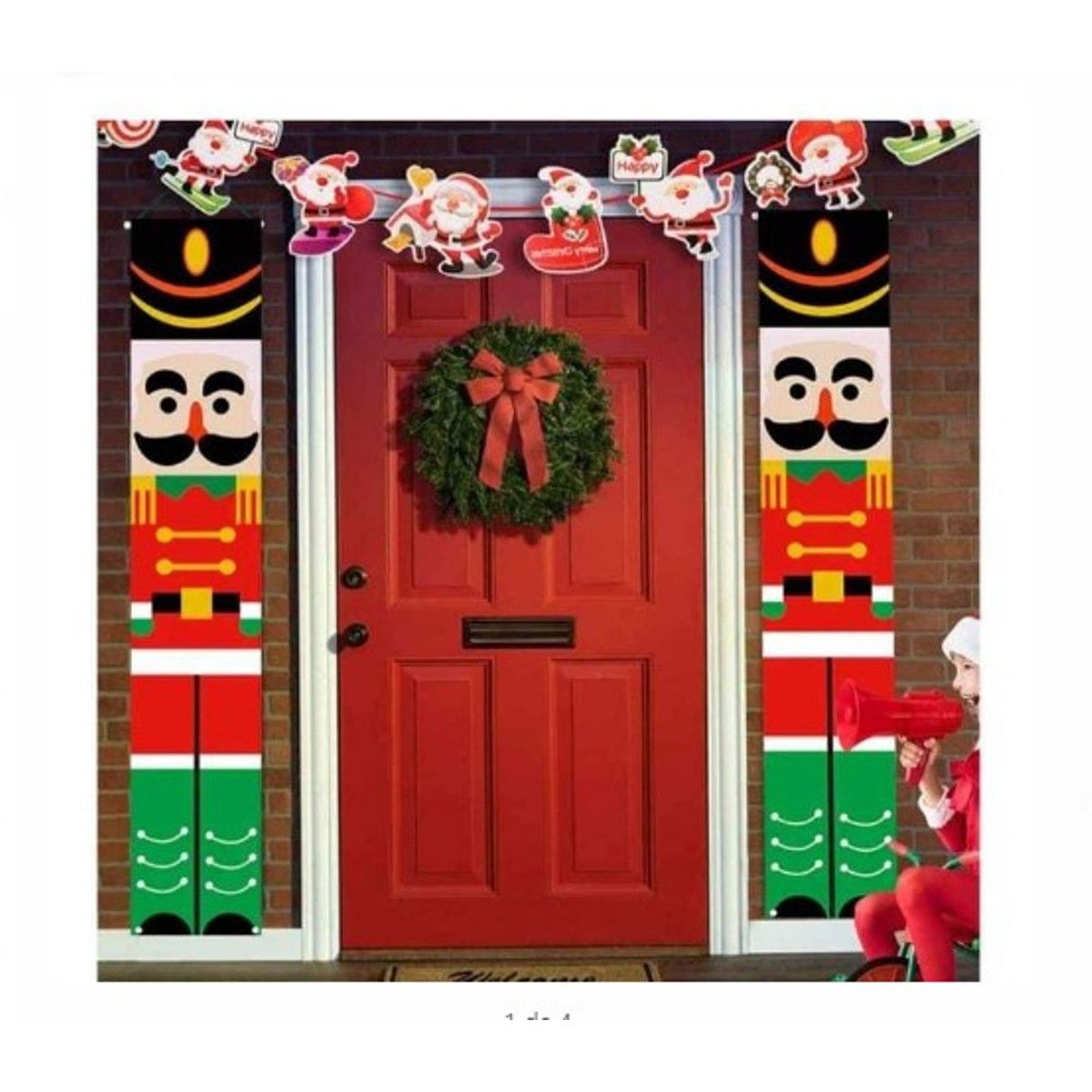 GENERICO - Banner Colgante  Navideño Multicolor A1