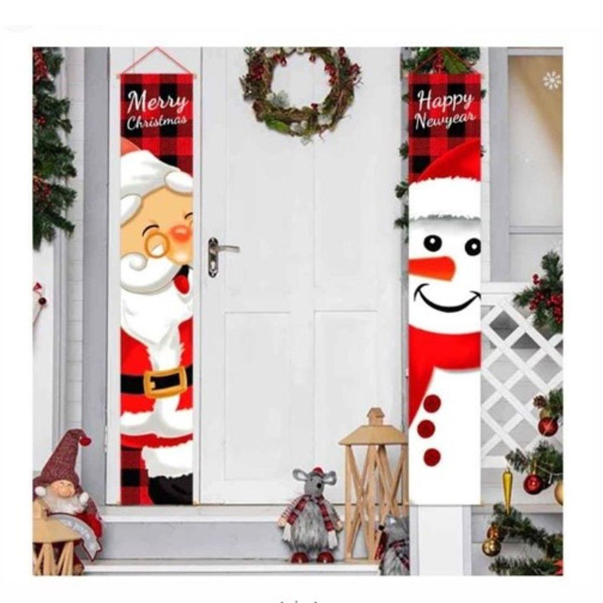 GENERICO - Banner Colgante  Navideño Multicolor A1