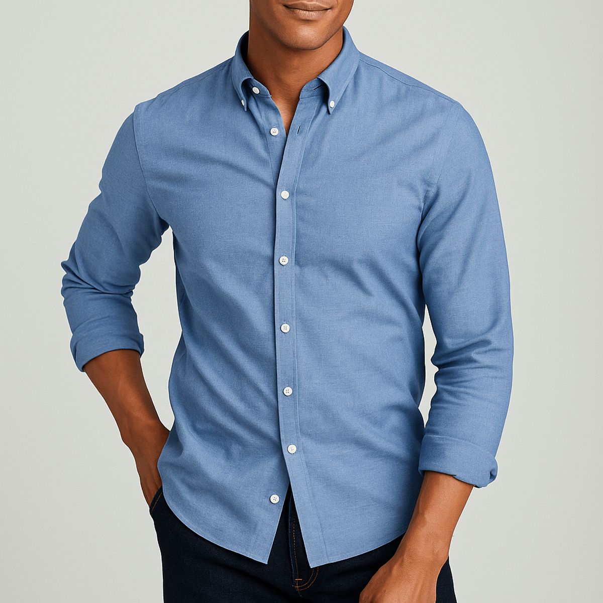 GENERICO - Camisa Oxford Manga Larga