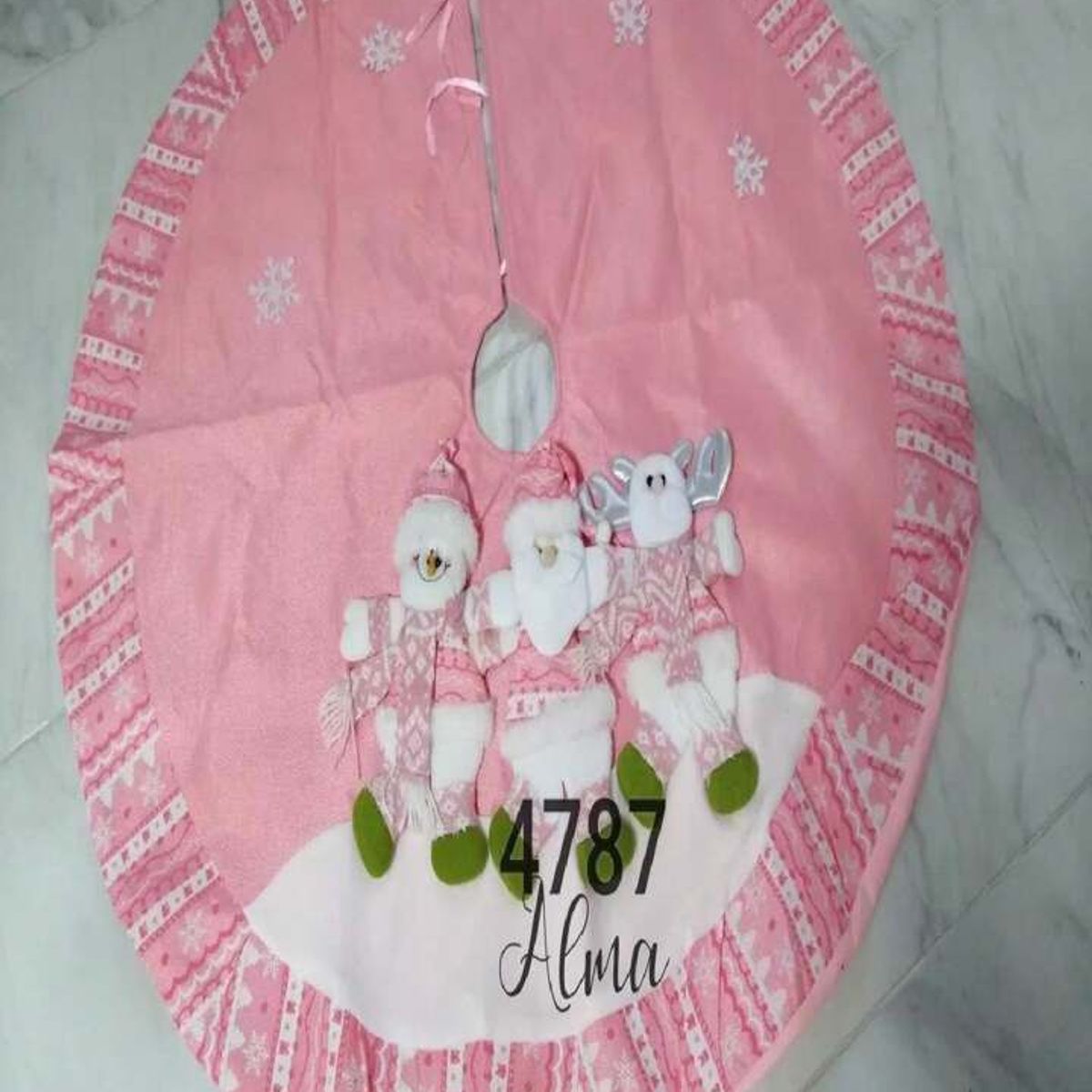 GENERICO - Piso de árbol de navidad 1.20 rosado