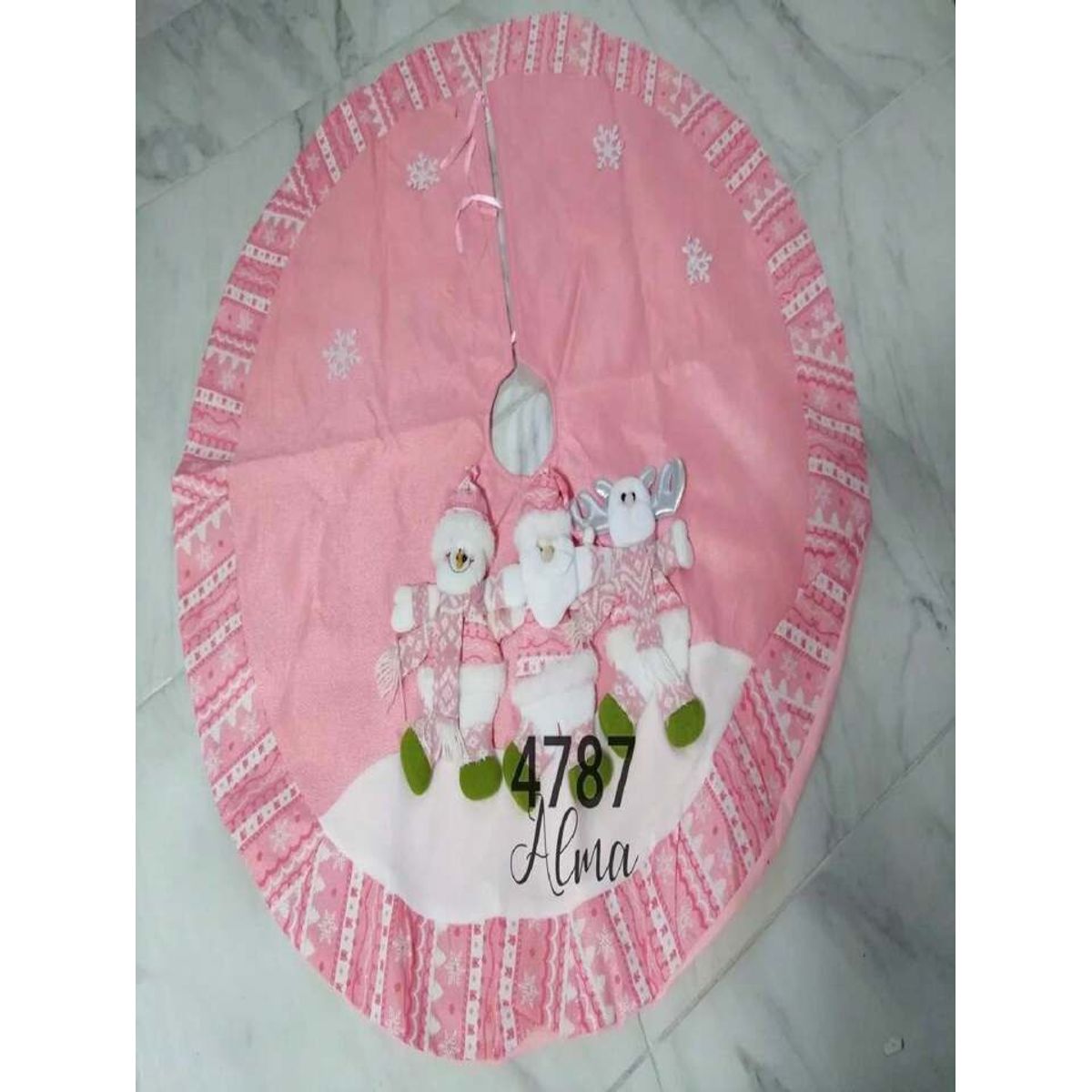 GENERICO - Piso de árbol de navidad 1.20 rosado