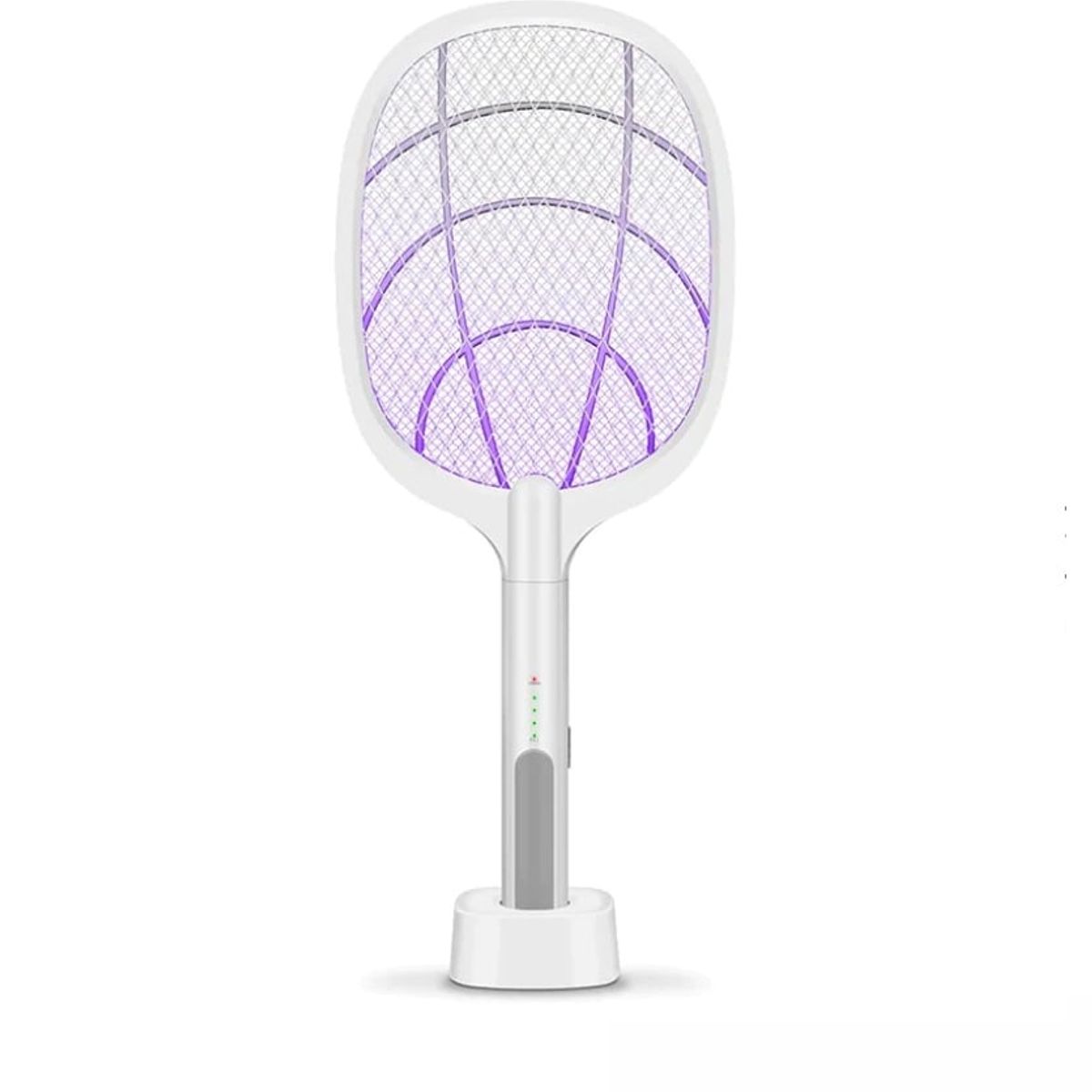 GENERICO - RAQUETA ELÉCTRICA RECARGABLE MATA MOSCAS E INSECTOS - BLANCO