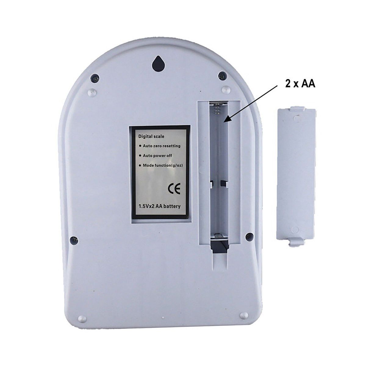 GENERICO - BALANZA DIGITAL PRECISION 1 GR A 10 KG PESO COCINA