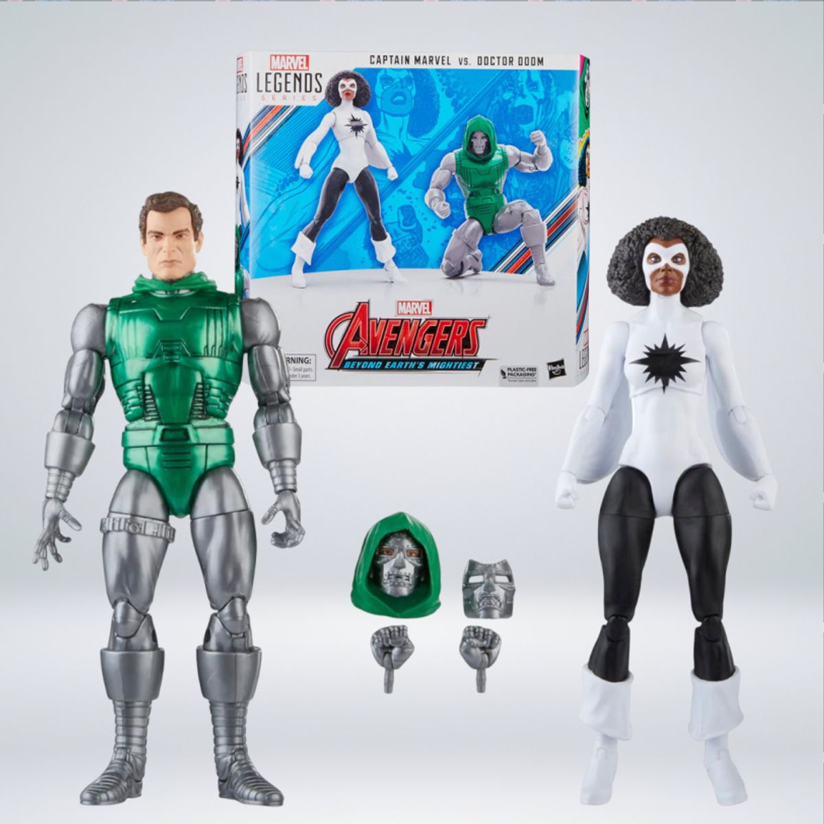 HASBRO - FIGURA DE ACCION CAPTAIN MARVEL VS DOCTOR DOOM