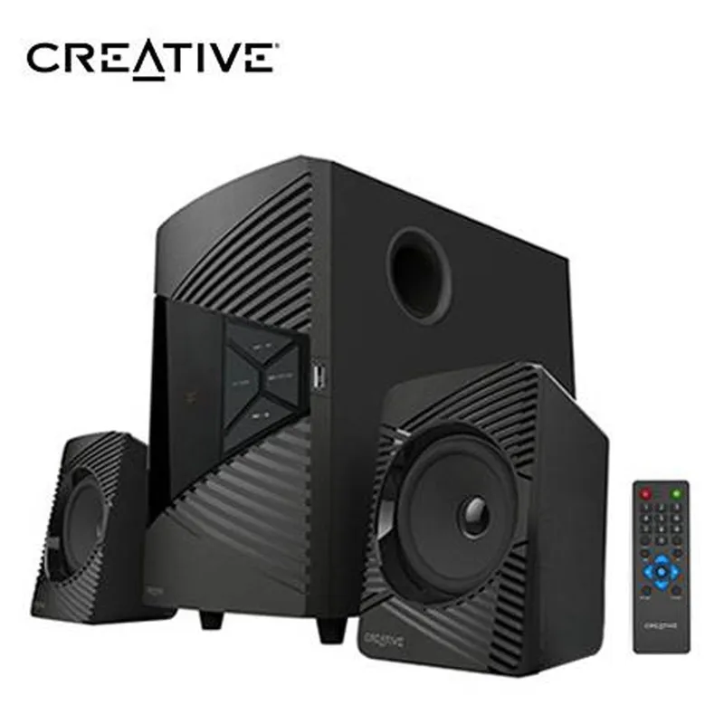 CREATIVE - Parlante Creative E2500 2.1 30w/60w Bt/ Fm/ Usb/ 3.5mm 220v Black