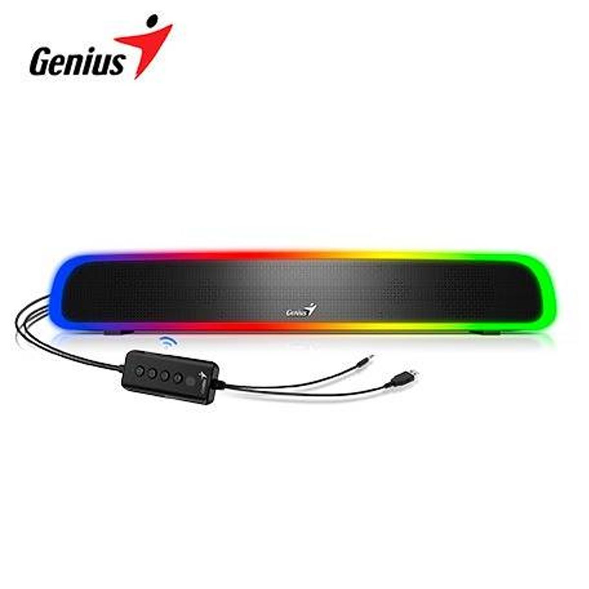 GENIUS - Parlante Genius Sound Bar 200bt Rgb Bt Line-In Usb-Power Black
