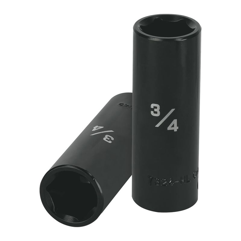 TRUPER - Dado de impacto tubulares de 6 puntas de 3/4" encastre de 1/2" Pza.
