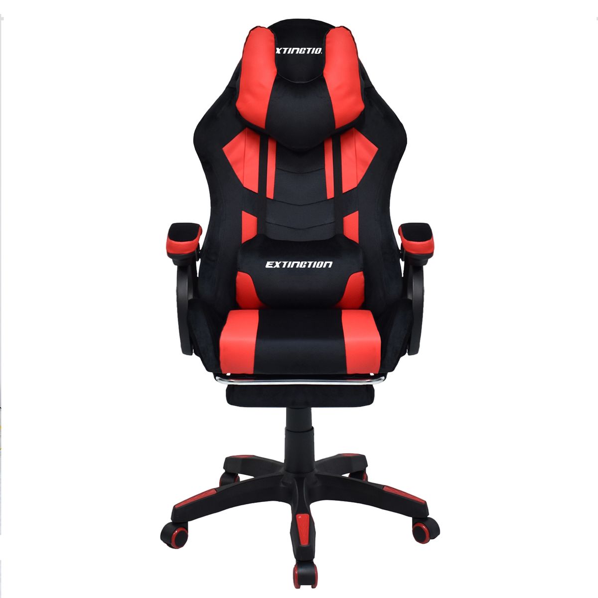 EXTINGTION - Silla Gamer Extingtion Sapp Gamuza-Cuerina Color Rojo