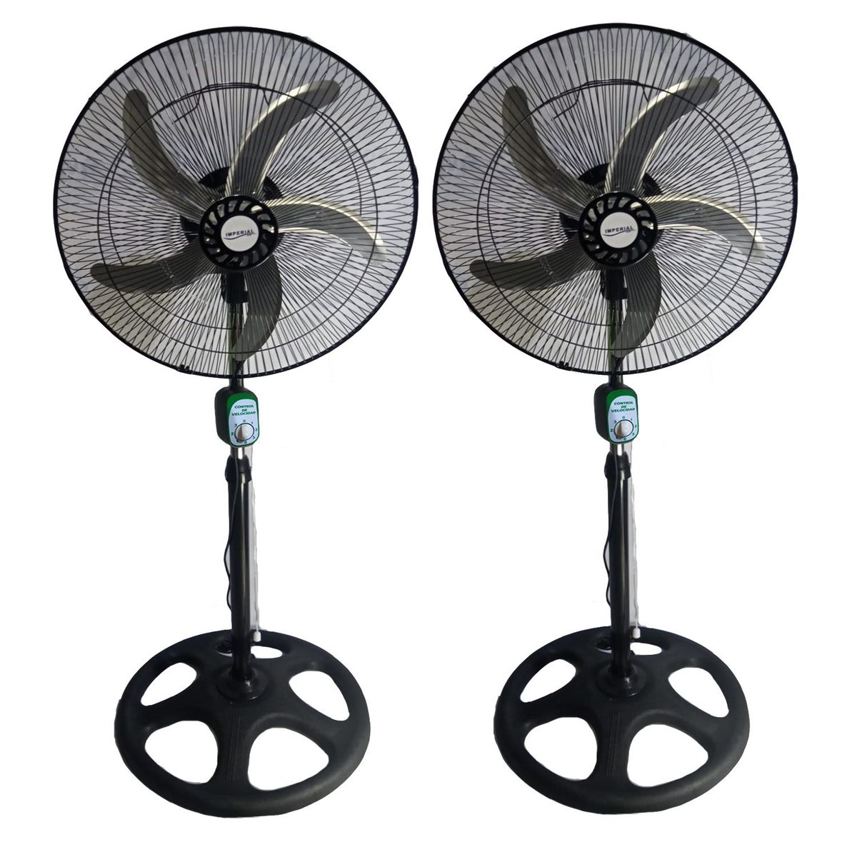 GENERICO - 2 Ventiladores  Imperial TY-18130WM malla de metal 5 aspas 18"