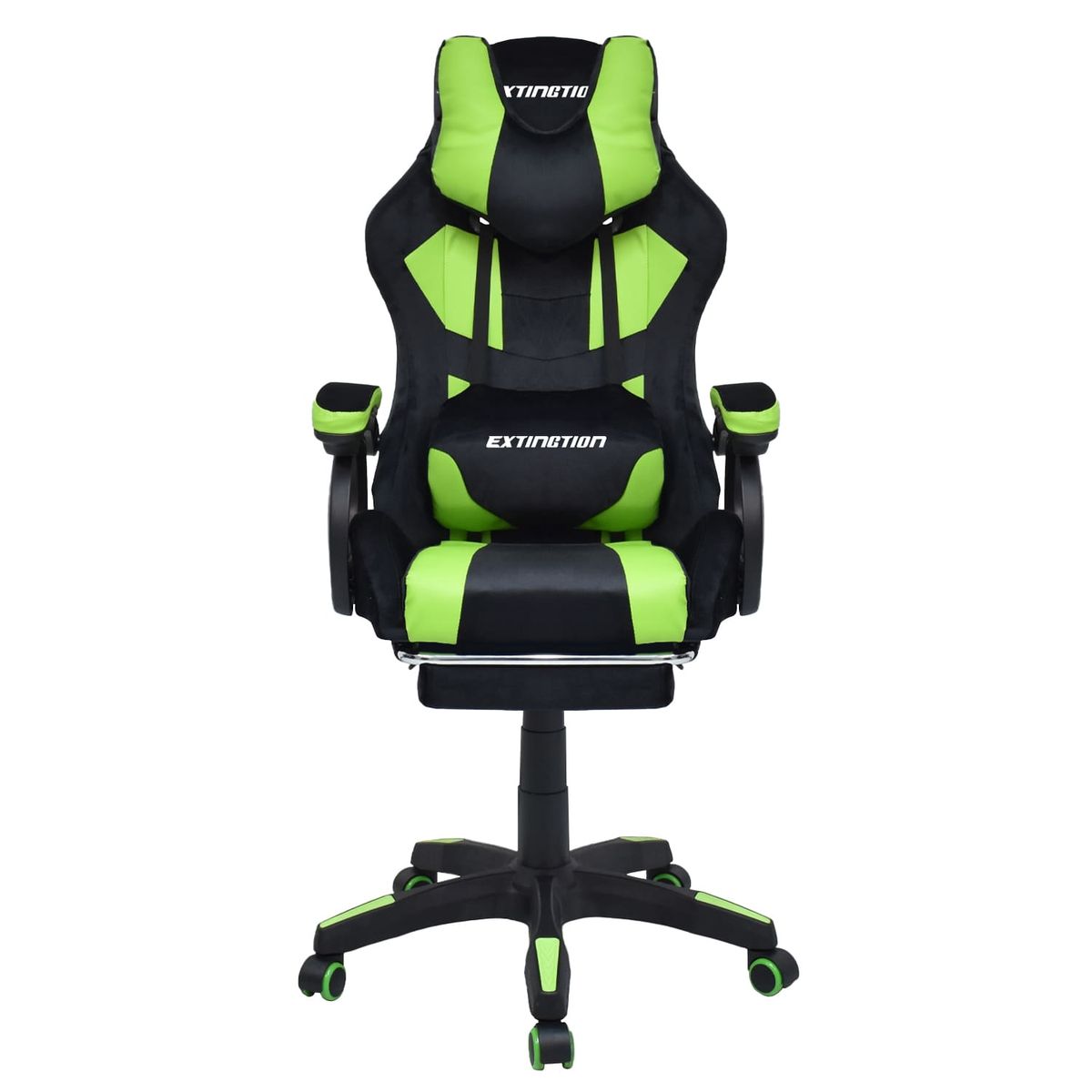 EXTINGTION - Silla Gamer Extingtion Sapp Gamuza-Cuerina Color Verde