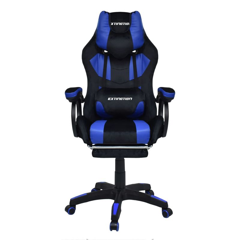 EXTINGTION - Silla Gamer Extingtion Sapp Gamuza-Cuerina Color Azul