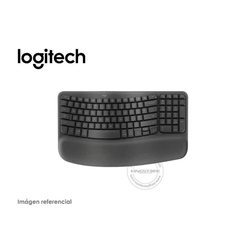 LOGITECH - Teclado Logitech Ergo Wave Wireless Bolt BT Grafito 920-012278