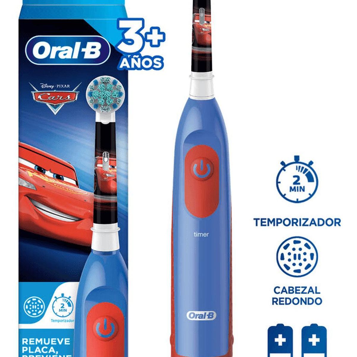 ORAL B - Cepillo Dental Eléctrico Oral-B Disney Pixar Cars 1 Unidad