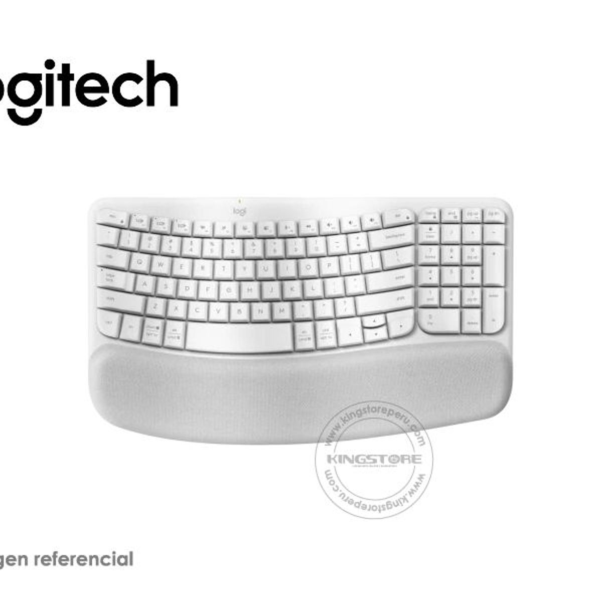LOGITECH - Teclado Logitech Ergo Wave Wireless Bolt BT Blanco 920-012279