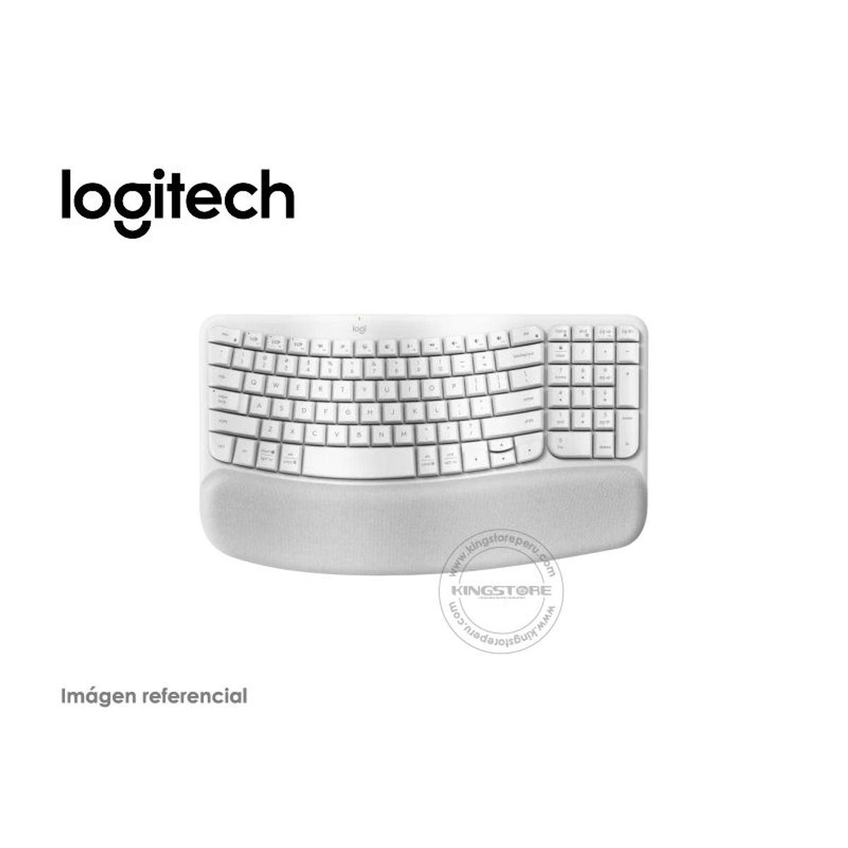 LOGITECH - Teclado Logitech Ergo Wave Wireless Bolt BT Blanco 920-012279