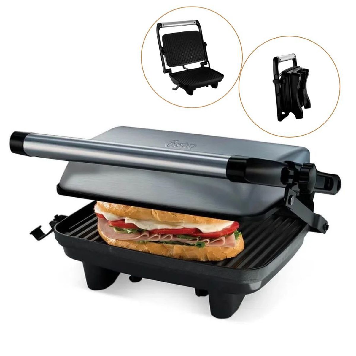OSTER - SANDWICHERA GRILL OSTER ACERO CKSTPA2880