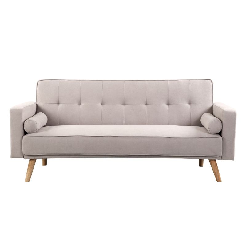 PAZART MUEBLES - SOFÁ CAMA FUTÓN LUCIE GRIS CLARO