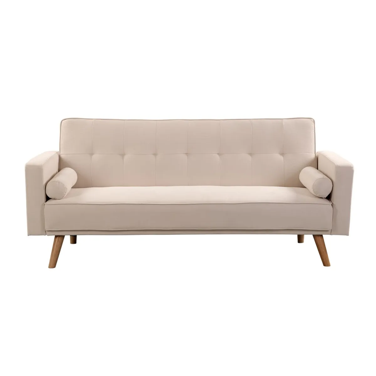 PAZART MUEBLES - SOFÁ CAMA FUTÓN LUCIE BEIGE CLARO